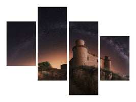 modern-4-piece-canvas-print-night-in-the-old-castle