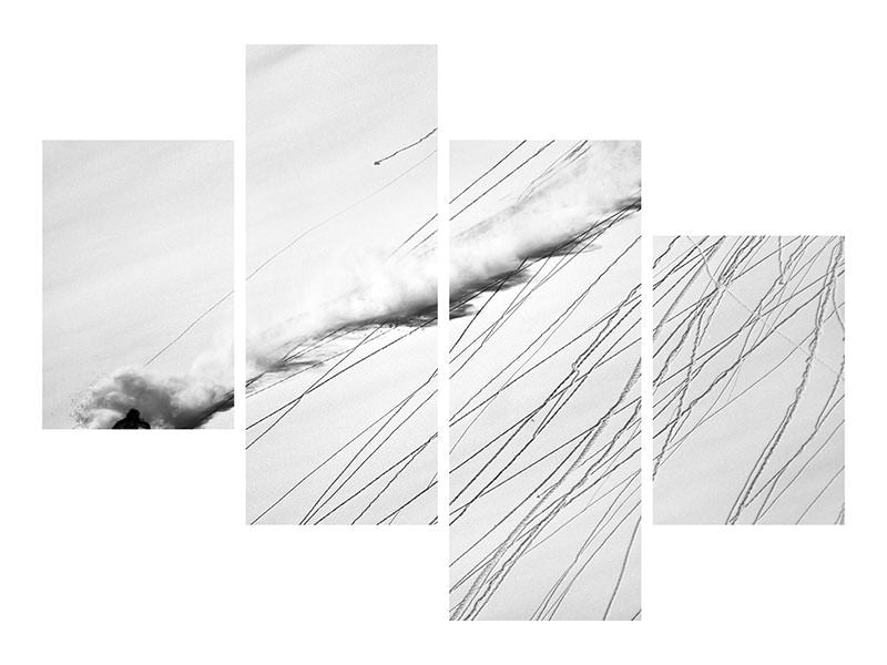 modern-4-piece-canvas-print-skiing-powder