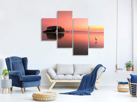 modern-4-piece-canvas-print-sunset-at-the-natural-bridge-ii