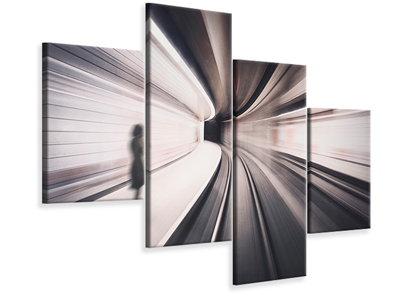 modern-4-piece-canvas-print-the-girl-of-the-metro-station