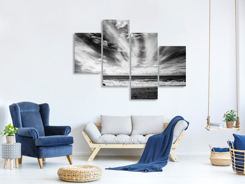 modern-4-piece-canvas-print-the-loneliness-of-a-surfer