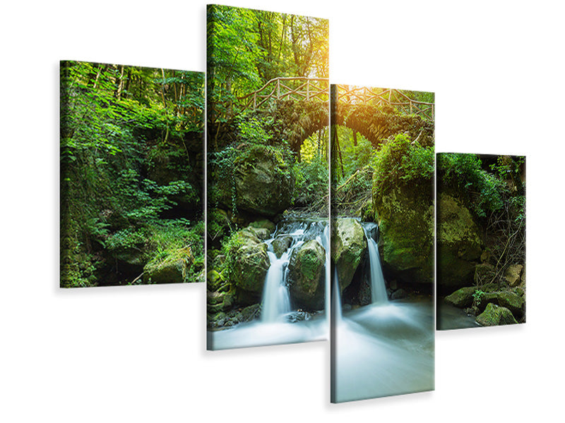 modern-4-piece-canvas-print-water-reflection