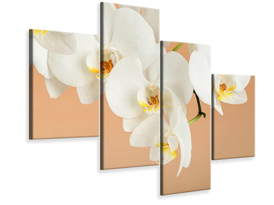 modern-4-piece-canvas-print-white-orchid-flowers