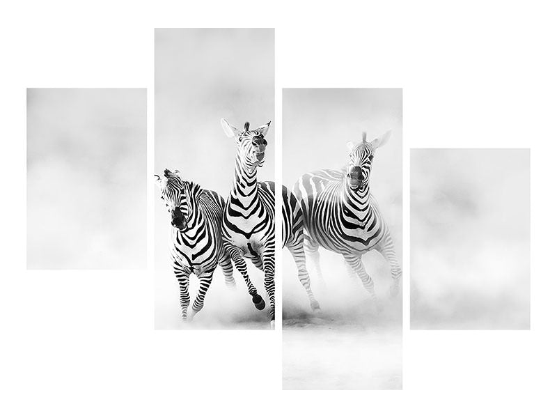 modern-4-piece-canvas-print-zebras