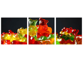 panoramic-3-piece-canvas-print-colorful-gummy-bears