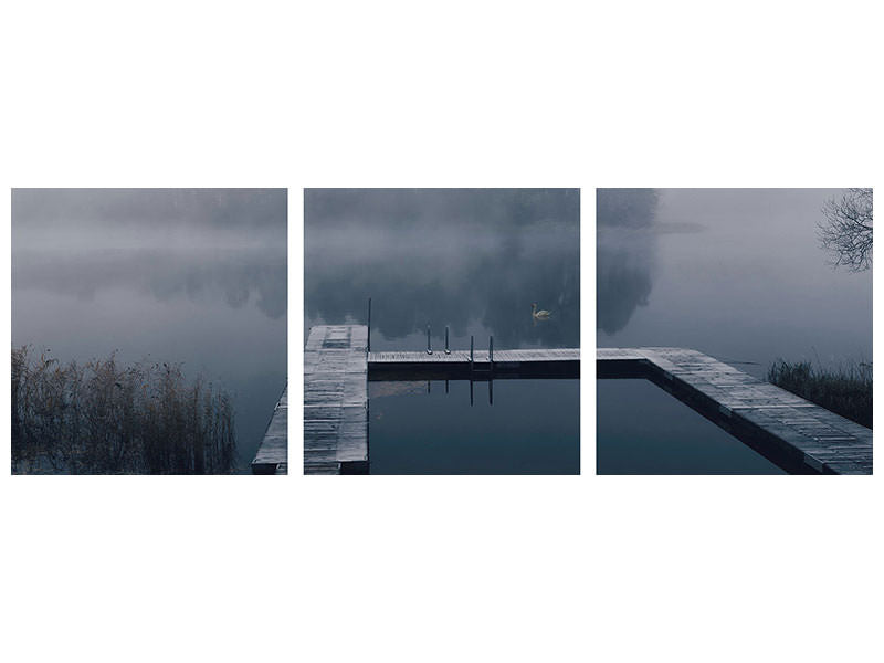 panoramic-3-piece-canvas-print-dark-reflections