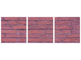 panoramic-3-piece-canvas-print-lacquered-clinker-bricks