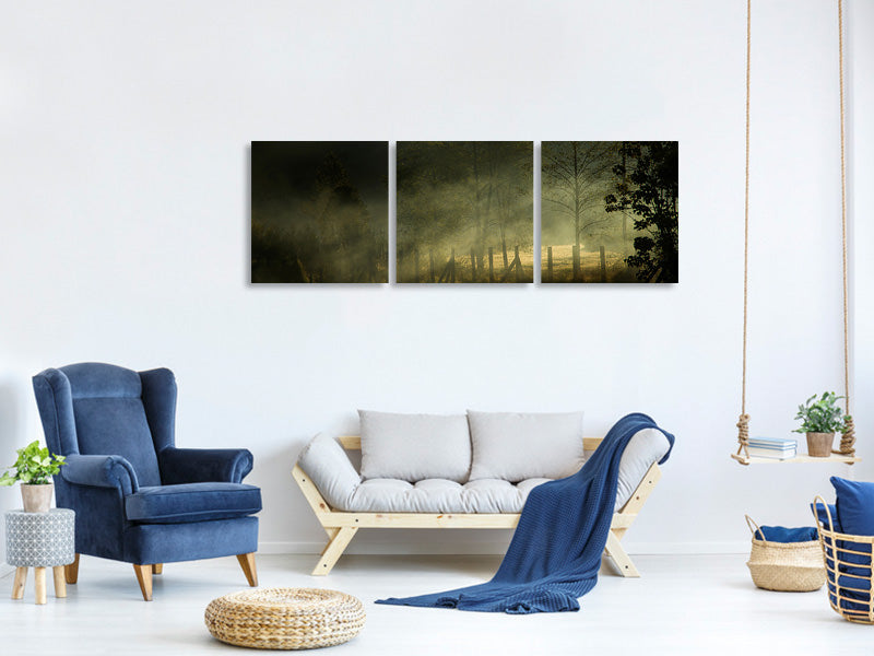 panoramic-3-piece-canvas-print-misty-morning-ii