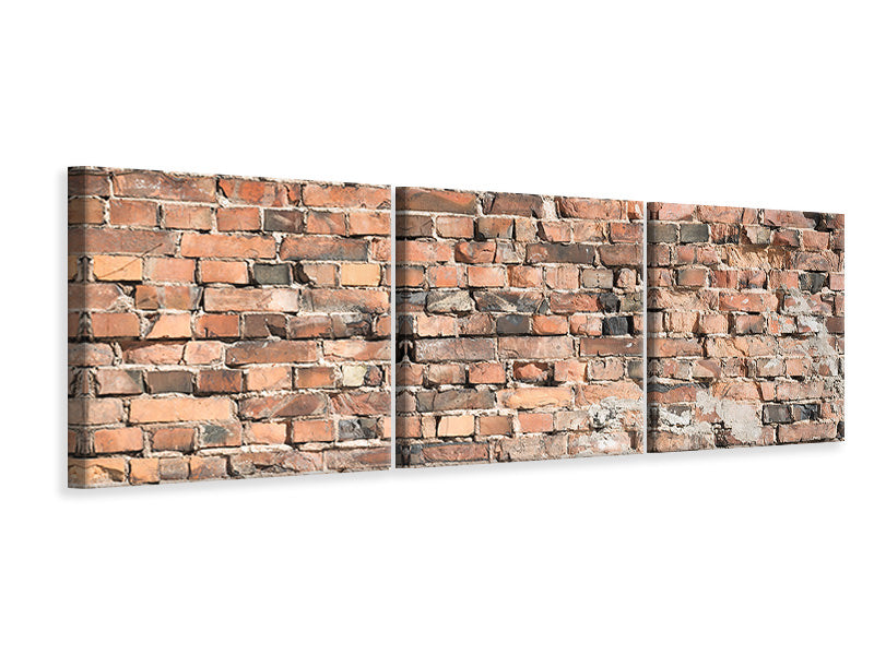 panoramic-3-piece-canvas-print-old-brick-wall