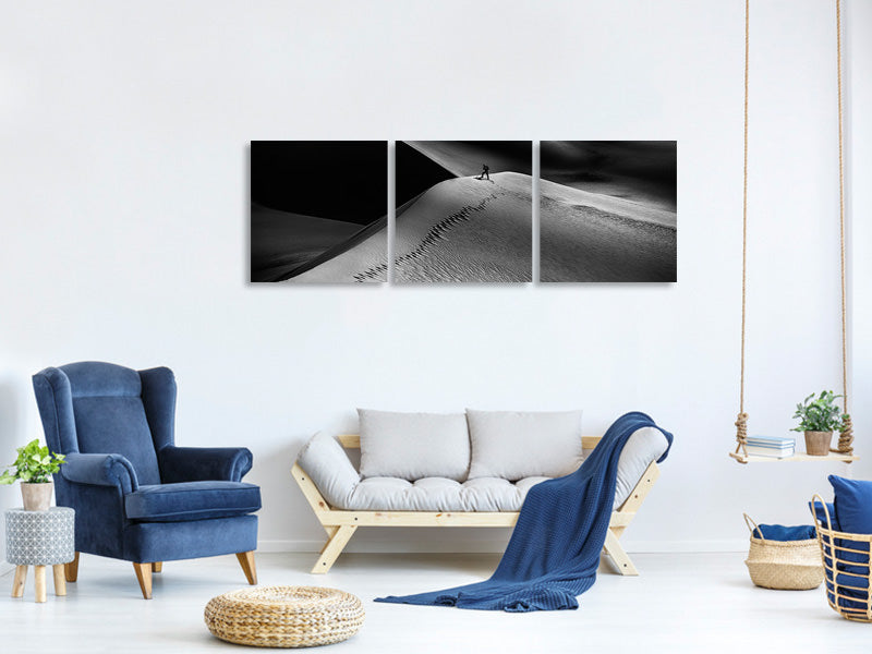 panoramic-3-piece-canvas-print-one-set-of-footprints