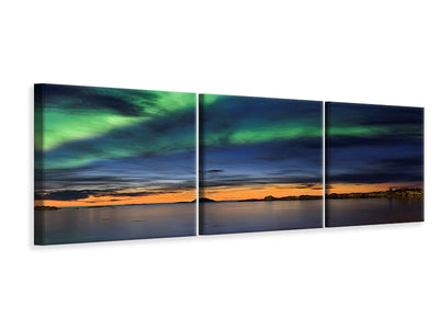 panoramic-3-piece-canvas-print-sunset-at-andenes