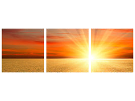 panoramic-3-piece-canvas-print-the-sunset-ii