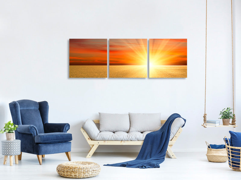 panoramic-3-piece-canvas-print-the-sunset-ii